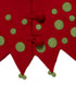Handmade Felt Christmas Tree Skirt - Jester in Red and Green - 60" - ARCADIA HOME
